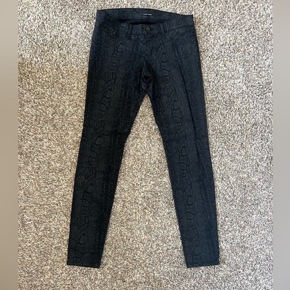 Flying Monkey Python Print Skinny Jeans - Picture 1 of 4